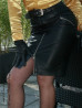 Leather skirt DS-520 black