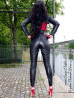 Leather trouser DS-432 black