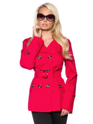 Trenchcoat kurz 13425 Rot