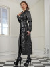 Leather coat DS-650 black