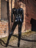 Lackcatsuit DS-704V Schwarz