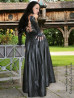 Lederkleid DS-007 Schwarz