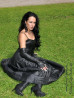 Lederkleid DS-007 Schwarz