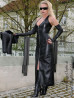 Lederkleid DS-033 Schwarz