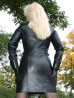 Leather dress DS-120 black